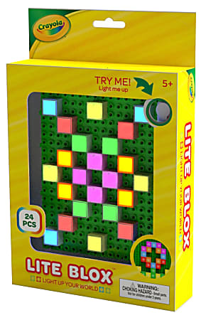 E-Blox Crayola Lite Blox Building Blocks, Assorted Colors