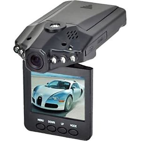 Xtreme Cables Digital Camcorder - 2.4" LCD - HD - Black - 16:9 - AVI - USB - SD, MultiMediaCard (MMC) - Memory Card - Dashboard Mount, Suction Mount