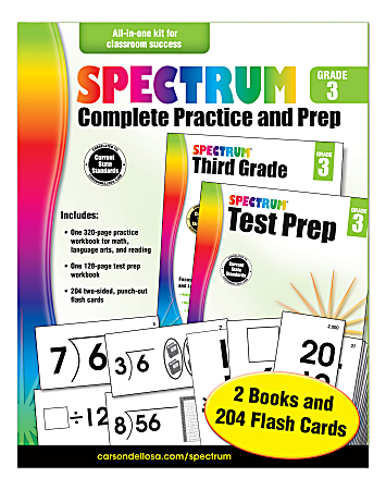 Spectrum® Complete Practice And Prep Kit, Grade 3