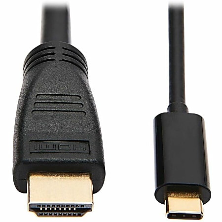 Tripp Lite by Eaton USB-C to HDMI Active Adapter Cable (M/M), 4K 60 Hz, 4:4:4, HDCP 2.2, Mid-Cable Adapter, Black, 15 ft. (4.6 m)