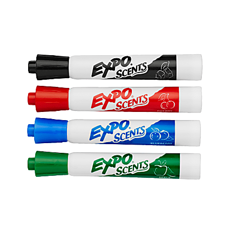 EXPO Scents Dry Erase Markers Chisel Tip Assorted Pack O 12 - Office Depot