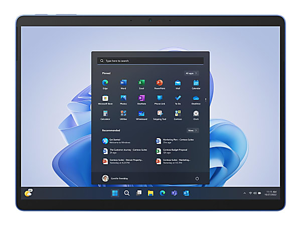Microsoft Surface Pro 9 for Business - Tablet - Intel Core i7 - 1265U / up to 4.8 GHz - Evo - Win 10 Pro - Intel Iris Xe Graphics - 16 GB RAM - 512 GB SSD - 13" touchscreen 2880 x 1920 @ 120 Hz - Wi-Fi 6E - sapphire