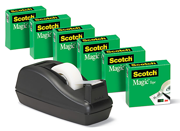 Scotch® Magic™ Tape With Deluxe Dispenser, 3/4" x