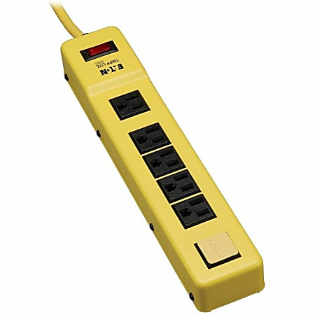 Eaton Tripp Lite Series Safety Power Strip 120V 5-15R 6 Outlet Metal 6' Cord OSHA - Power strip - 15 A - TLM626NS