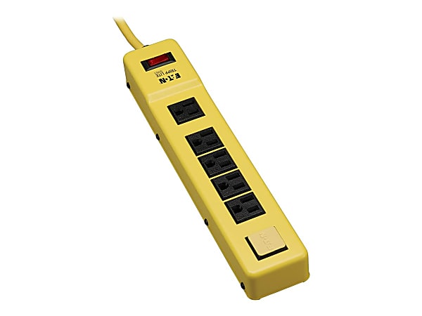 Eaton Tripp Lite Series Safety Power Strip 120V 5-15R 6 Outlet Metal 6' Cord OSHA - Power strip - 15 A - TLM626NS