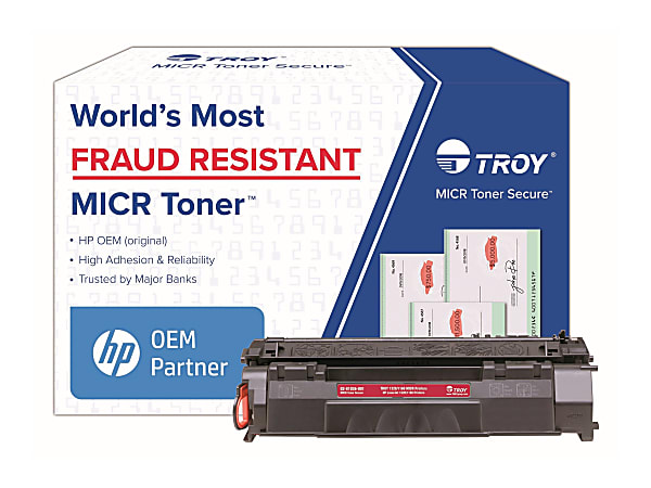 TROY MICR Toner Secure 1320/1160 - Black - compatible - MICR toner cartridge (alternative for: HP Q5949A) - for HP LaserJet 1160, 1160Le, 1320, 1320n, 1320nw, 1320t, 1320tn; MICR 1320, 1320tn