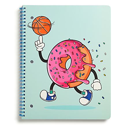 Eccolo BTS Notebook, 8-1/2" x 11", 1 Subject, College Rule, 80 Sheets, Doughnut