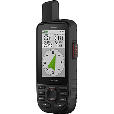 Garmin GPSMAP Handheld GPS Navigator Handheld Mountable 3 Altimeter Barometer Compass by turn Navigation Bluetooth USB 200 Hour Preloaded Maps 240 x 400 Water Proof - Office Depot