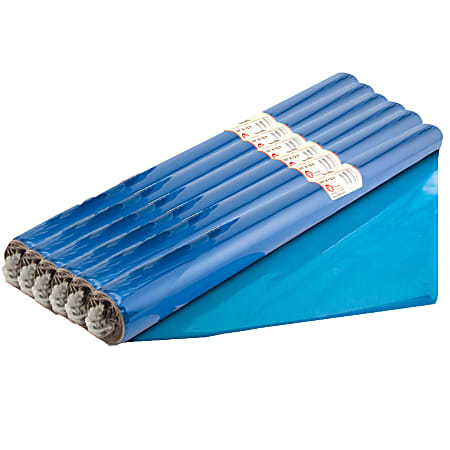Hygloss Cello-Wrap Rolls, 20" x 12-1/2', Blue, Pack Of 6 Rolls