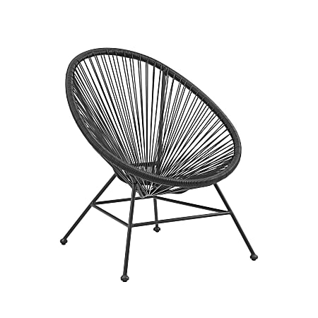 Linon Aurene Outdoor Chair, Black