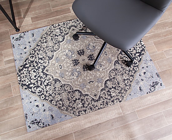 TrafficMaster Woven Vinyl Gray Thatch 36 in. x 48 in. Chair Mat