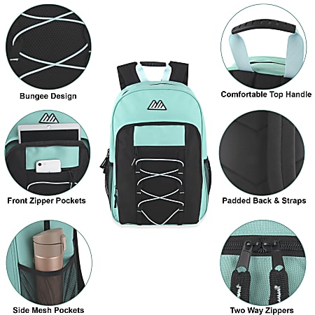 Summit Ridge Bungee Backpacks Assorted Colors Case Of 24 Backpacks ...