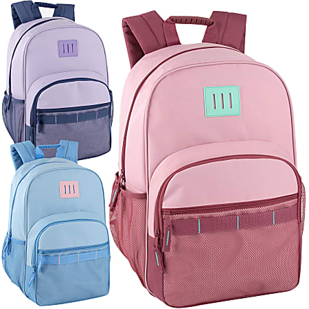 Trailmaker Multi-Pocket Backpacks, Assorted Colors, Case Of 24 Backpacks, 4017Q24
