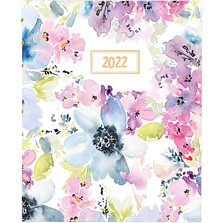 Blueline MiracleBind Passion Planner, 7" x 9", Floral, January 2022 to December 2022