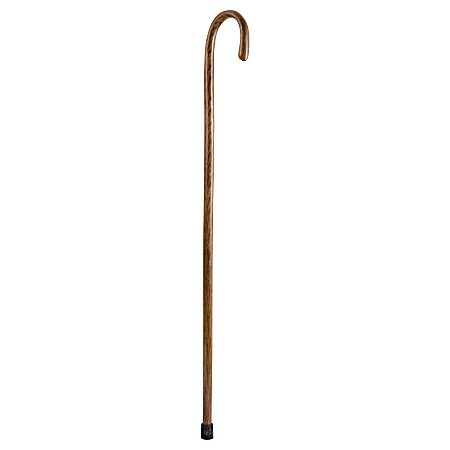 Brazos Walking Sticks™ Free Form Oak Shepherd’s Crook Walking Stick, 55", Brown