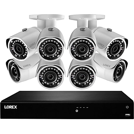 Lorex Video Surveillance System - 3 TB HDD - Network Video Recorder, Camera - 2592 x 1944 Camera Resolution - HDMI - 4K Recording - Google Assistant, Alexa Supported