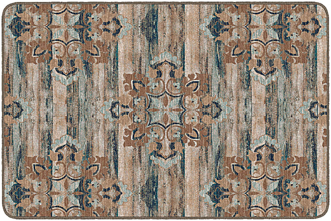 Flagship Carpets Franklin Rectangular Rug, 48" x 72", Blue