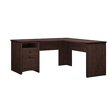 Bush Business Furniture Buena Vista 60"W L-Shaped Corner Desk, Madison Cherry, Standard Delivery