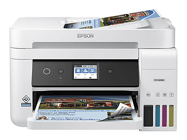 Epson&reg; WorkForce&reg; ST-C4100 Supertank Inkjet All-in-One Color Printer