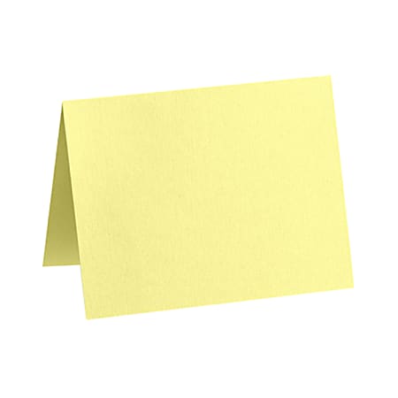 LUX Folded Cards, A7, 5 1/8" x 7", Lemonade Yellow, Pack Of 1,000