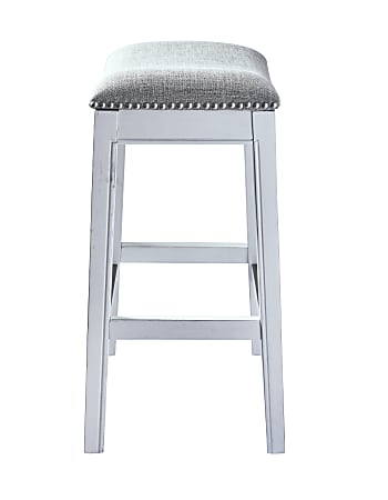 New Ridge Home Goods Zoey Bar Stool White Office Depot