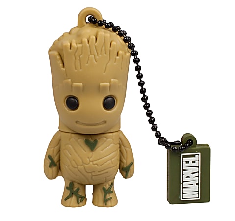 Tribe MARVEL Guardians Of The Galaxy Groot USB Flash Drive, 16GB, Brown, FD035502