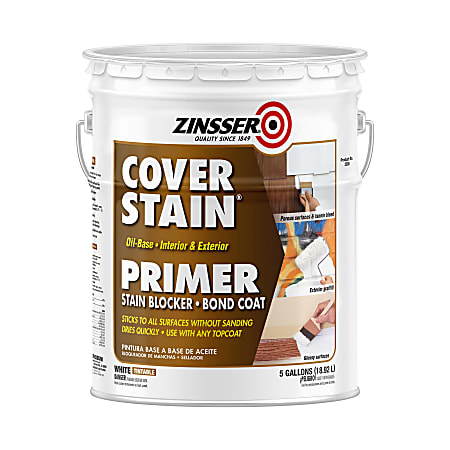 Zinsser Cover Stain Oil Base Primer, 5 Gallons