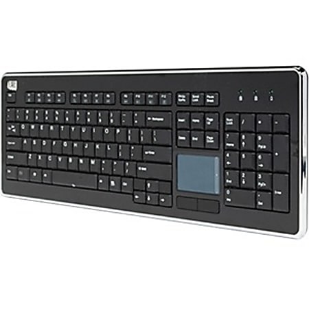Adesso SlimTouch  Wireless Keyboard with Built-In Touchpad,WKB-4400UB