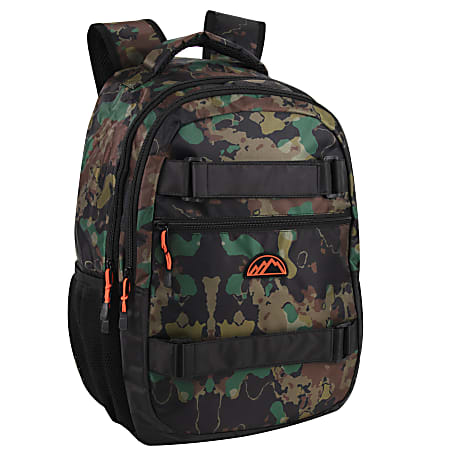 Mountain Edge Double Section Skate Strap Backpack, Green