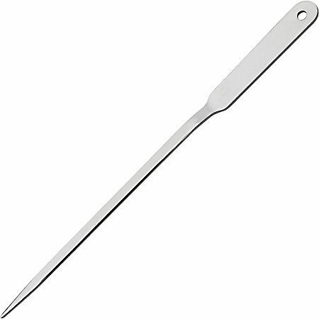 Business Source Nickel-Plated Letter Opener - 9" Length - Desktop - Silver - 1 Each