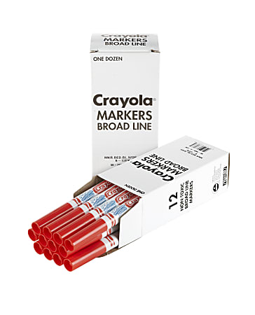Crayola Fine Line Washable Markers 12 Count per Box, Set of 3