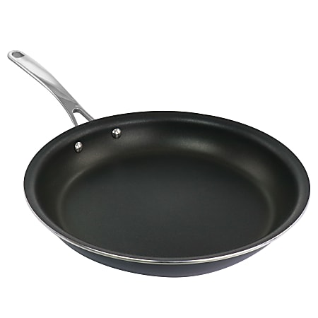 Martha Stewart 12" Aluminum Frying Pan, Black