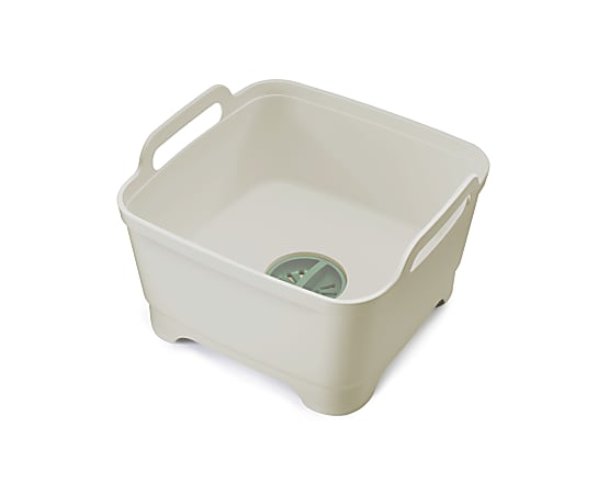 Joseph Joseph Washing And Drain Bowl, 8”H x 12-1/4”W x 12”D, Stone Green, Total Qty 1
