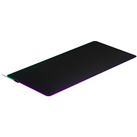SteelSeries Cloth RGB Gaming Mousepad, 0.16"H x 48.03"W x 23.23"D, Silicon, Rubber, Anti-slip, Retail