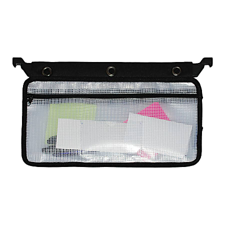 Innovative Storage Designs Infile™ Receipt Pouch, Black/White