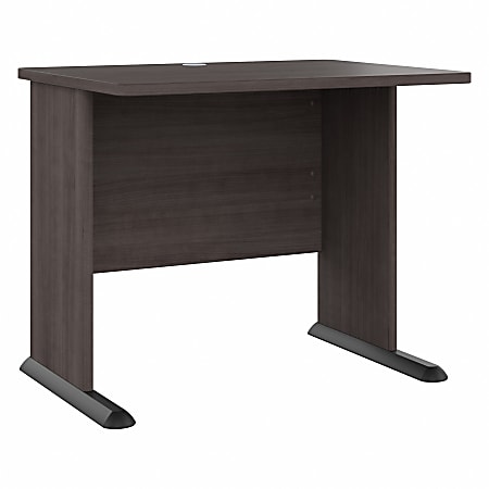 Bush® Business Furniture Studio A 36"W Small Computer Desk, Storm Gray, Standard Delivery