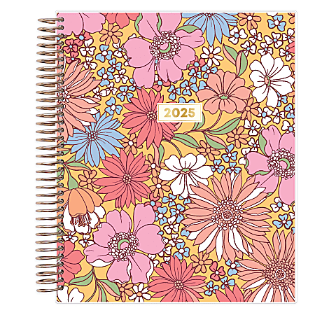 2025 Blue Sky Weekly/Monthly Planning Calendar, 7” x 9”, Cheerful, January 2025 To December 2025