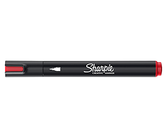 Sharpie Creative Marker, Water-Based Acrylic Marker, Bullet Tip, Red, 1 Count