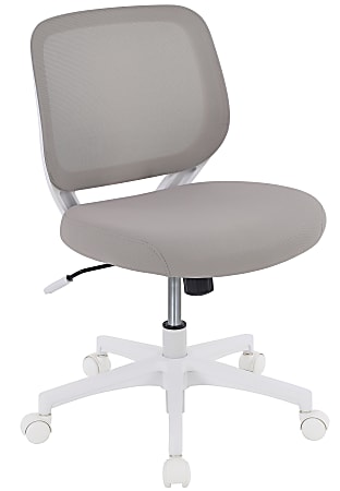 Realspace Adley MeshFabric Low Back Task Chair GrayWhite BIFMA Compliant -  Office Depot