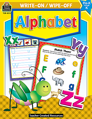 Teacher Created Resources Write-On/Wipe-Off Book, Alphabet, Preschool