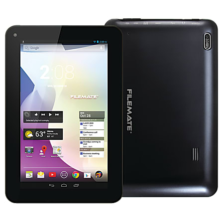 FileMate® ClearX2 Tablet, 7" Screen, 1GB Memory, 16GB Storage, Android 4.2 Jelly Bean, Black