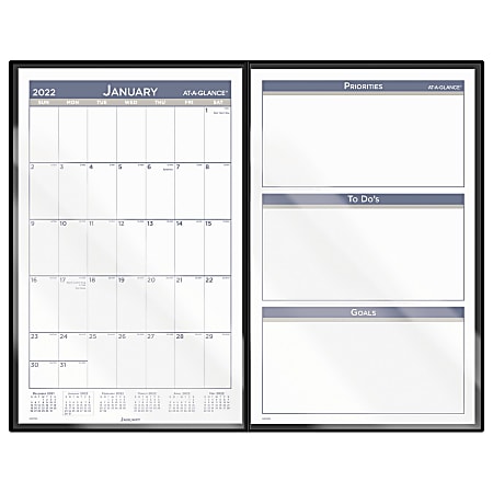 AT-A-GLANCE® Foldable Monthly Desk Calendar, 10-1/4" x 16-1/4", January To December 2022, SK23FD00