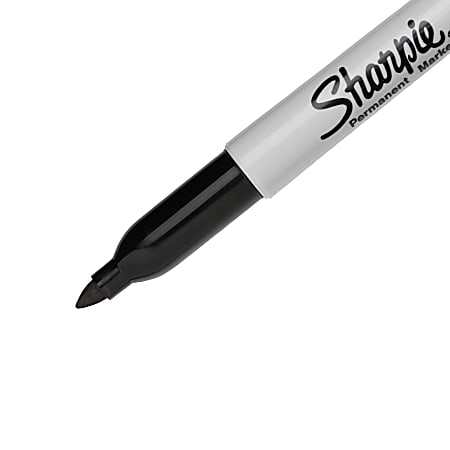 Sharpie 37001 Black Ultra-Fine Point Permanent Marker - 12/Pack