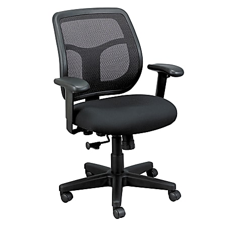 Raynor® Eurotech Apollo Mesh/Fabric Synchro Tilt Task Chair, Black