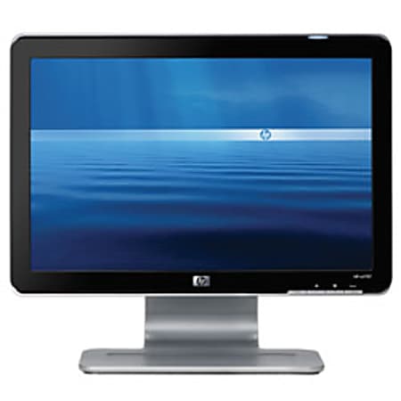 HP w1707 17" Widescreen Digital/Analog LCD Monitor, Black/Silver