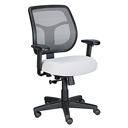 Raynor® Eurotech Apollo Mesh/Fabric Synchro Tilt Task Chair, Silver/Black