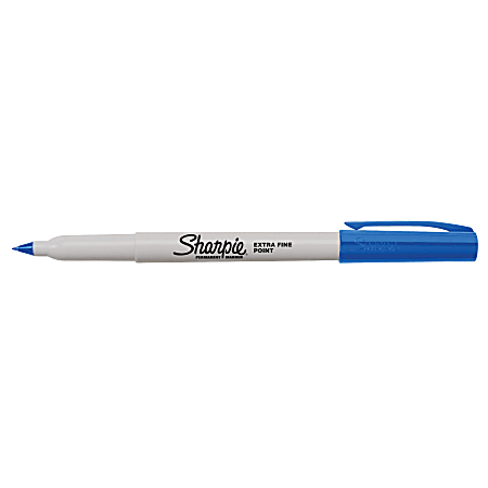 Sharpie Extra Fine Point Permanent Marker Blue Office Depot