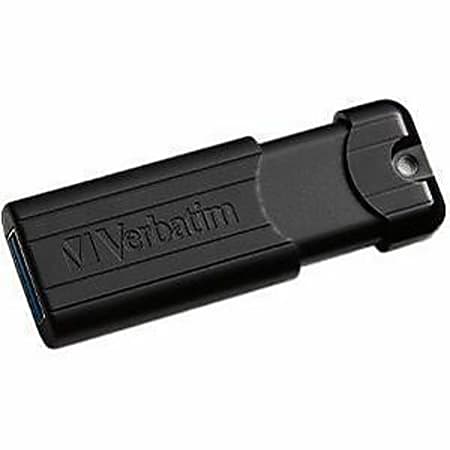 Verbatim 128GB PinStripe USB 3.2 Gen 1 Flash Drive - 3pk - Red, Green, Blue - 128GB - 3pk - Red, Green, Blue