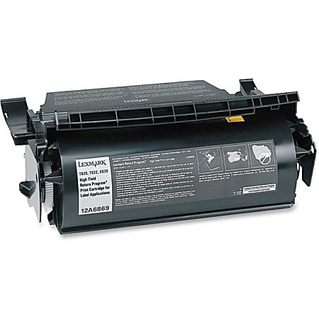 Lexmark™ 12A6869 High-Yield Return Program Black Toner Cartridge