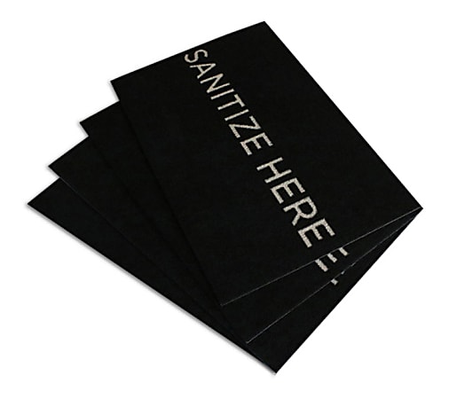 M+A Matting StepWell Sanitizing Mat Inserts, Black, Case of 4 Inserts